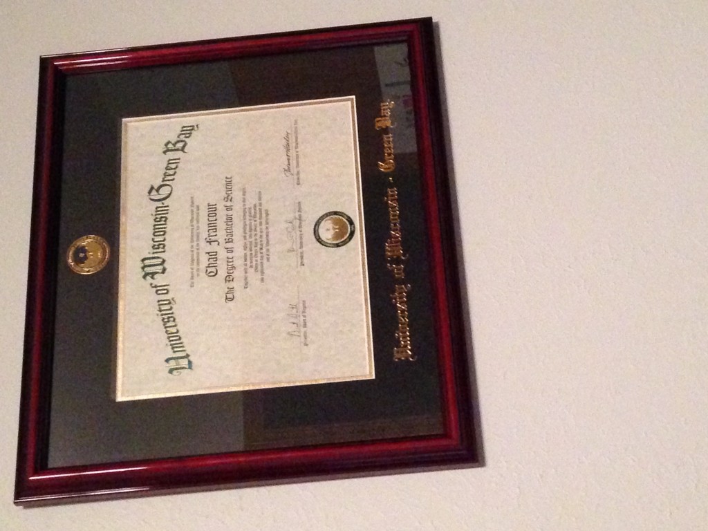 My graduation diploma
